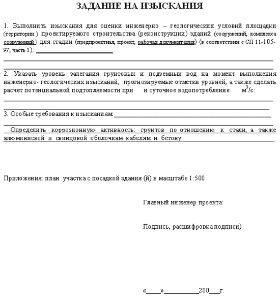 геологические изыскания для строительства газопроводов, зданий, сооружений и коттеджных посёлков